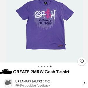 CREATE 2MRW Purple Graphic T-shirt